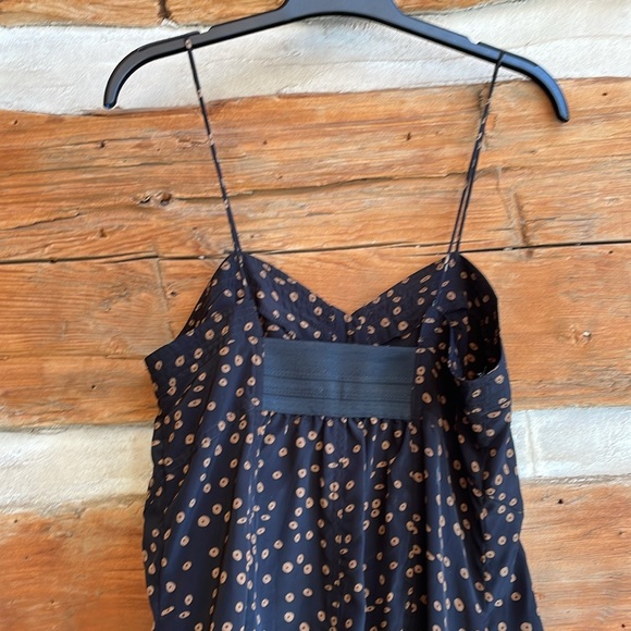 Black Printed Dress with Buttonfront closure - Picture 3 of 5